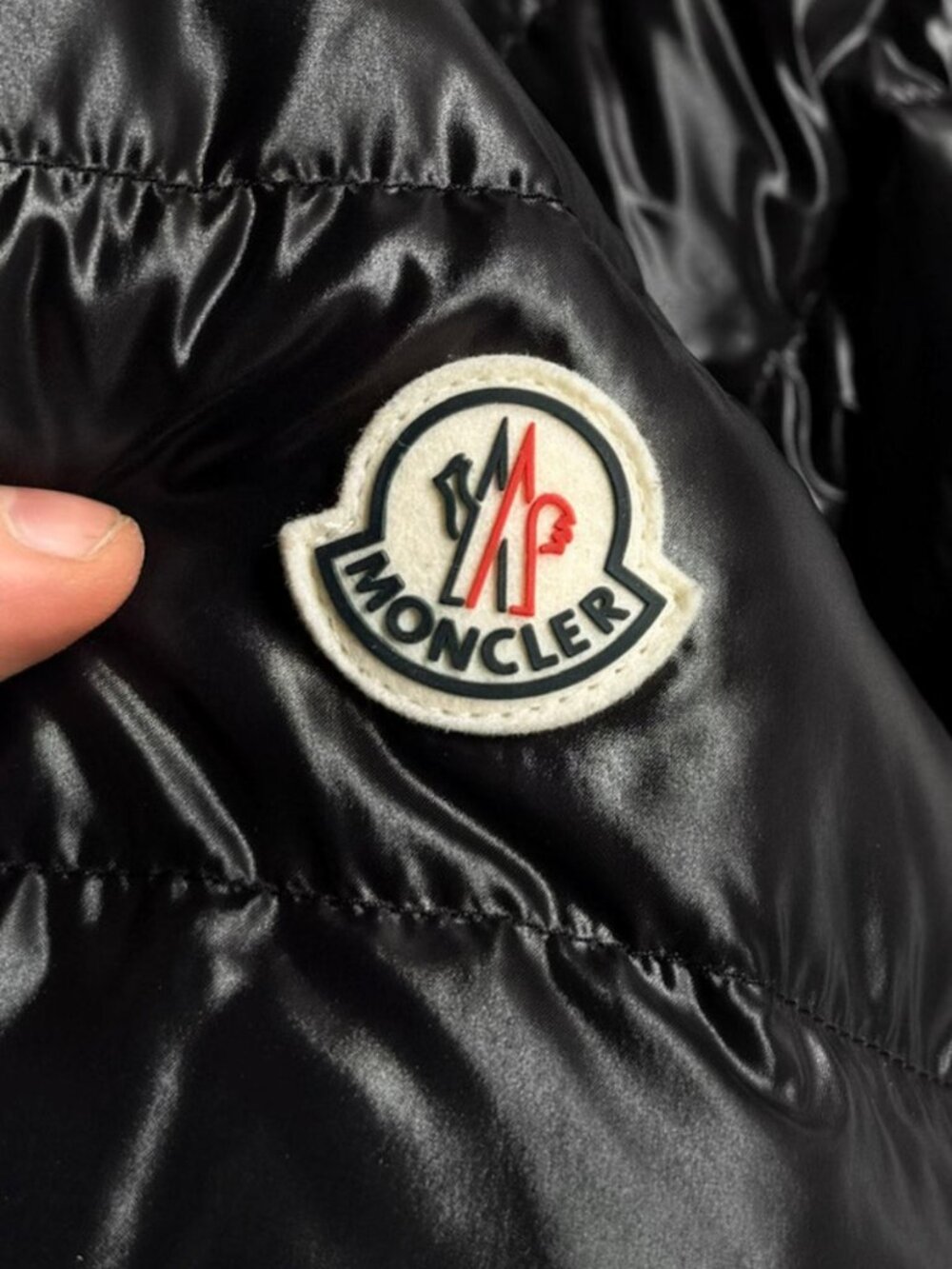 Moncler Black Perouges Quilted Light Down Bomber Jacket - Picture 3 of 15